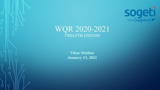 World Quality Report - Vikas Mathur