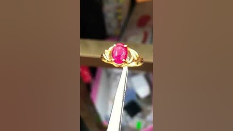 nhẫn nữ ruby Yên Bái sáng đẹp