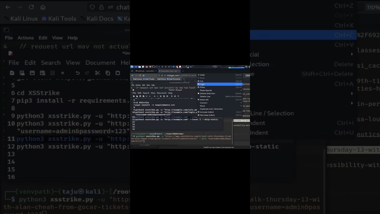 XSStrike Advanced Powerful XSS Scanner in Kali Linux  part 5