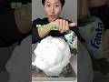 世界一冷えたメロンソーダ(雪コーティングver) #asmr #雪 #氷風船