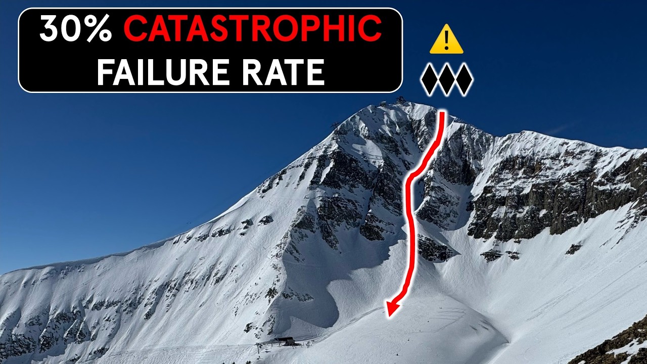 Самая опасная горнолыжная трасса Монтаны: Большой кулуар Биг-Скай