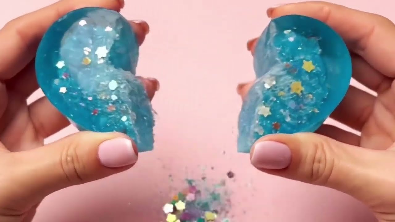 Luxury Sparkling Soap Cutting ASMR – Bright Colours, Soft Crinkles & Whispers meditation