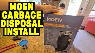 Easy DIY... Moen Garbage Disposal EX75C 3/4 HP Installation / replacement