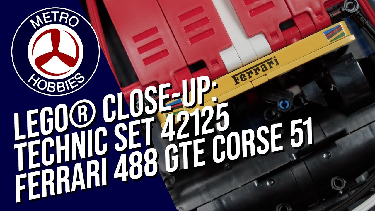 New LEGO® Up Close | The Technic Ferrari 488 GTE AF Corse 51#42125