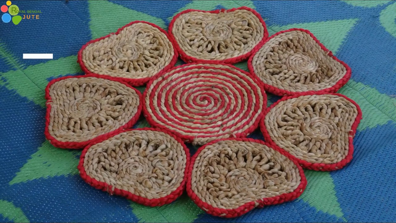 DIY Doormat with Jute Rope Jute Rope Doormat Colorful Jute Craft