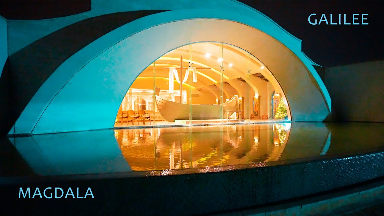Буря и сильный ветер на Галилейском море. Прогулка по библейскому городу Магдала.