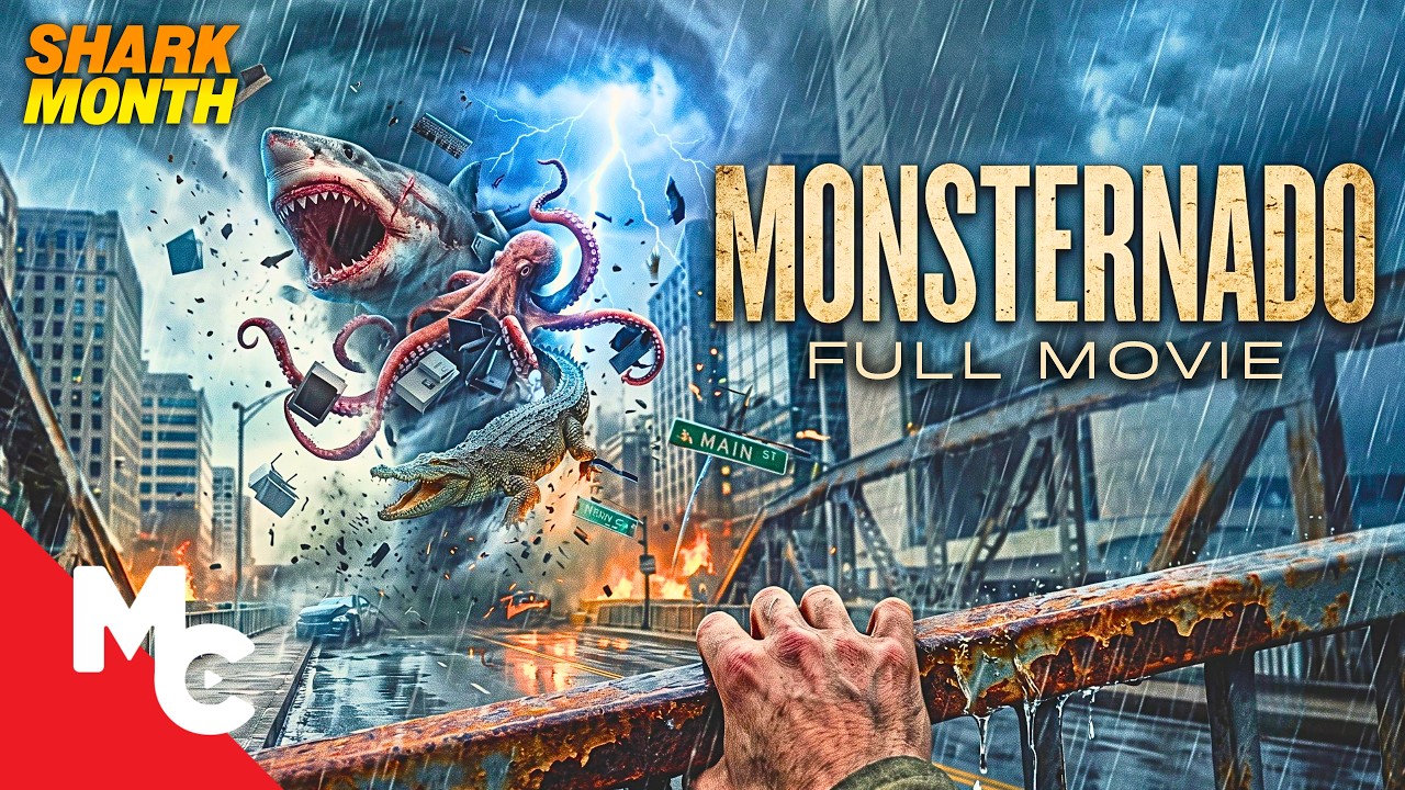 Bermuda Tornado Rained Prehistoric Monsters On The City | Monsternado | Full Monster Disaster Movie