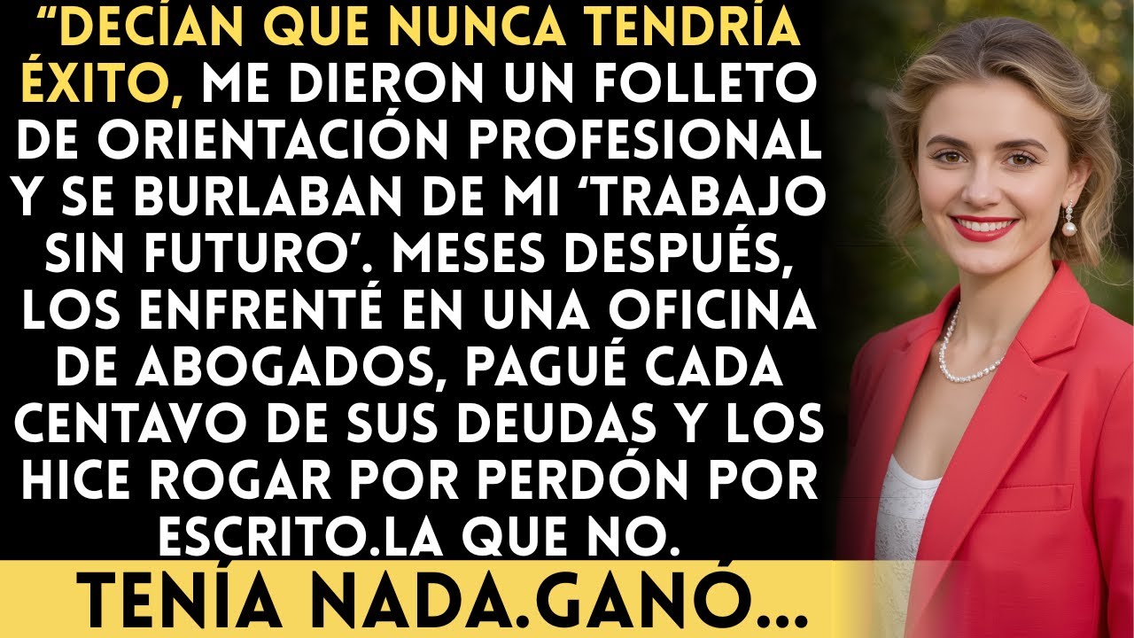 Decían que nunca lograría nada, y luego pagué todas sus deudas...