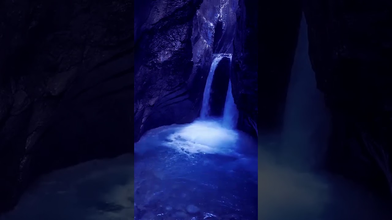Underground Cave Waterfall Sounds for Sleep [White Noise] 