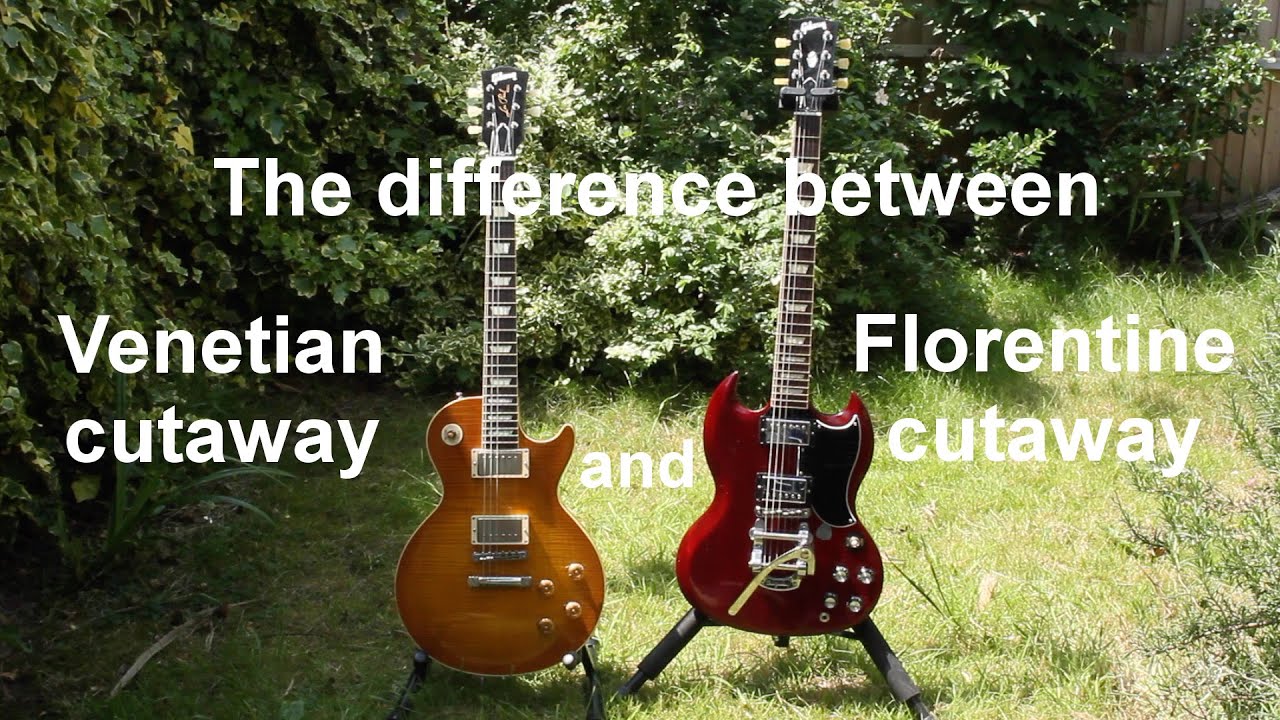 The difference between a Florentine cutaway and a Venetian cutaway