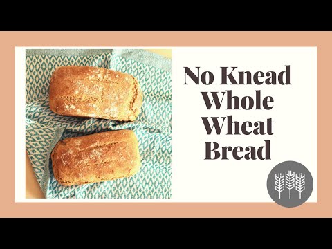 How to bake bread at home - my no knead, low mess, whole wheat recipe!