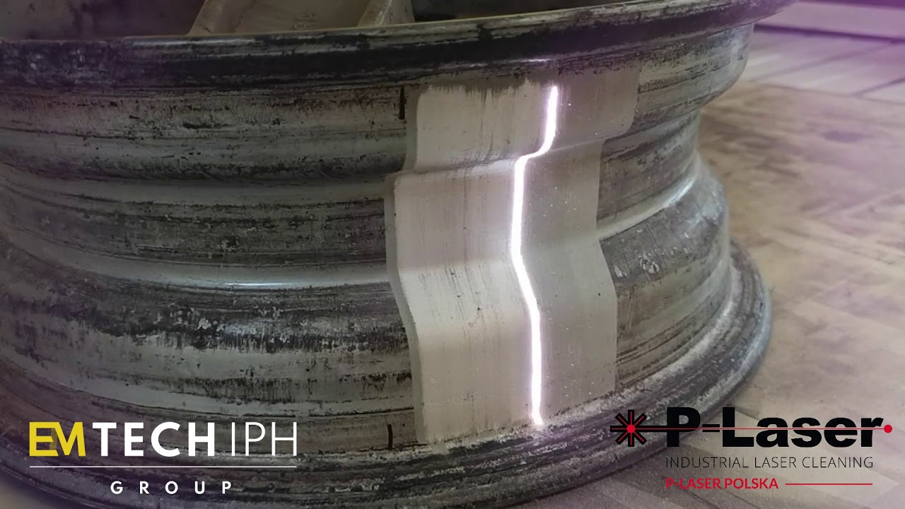 Cleaning aluminium rim with 100W laser YouTube