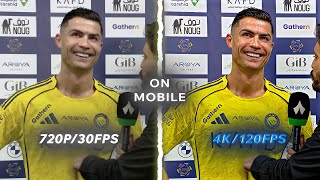 Turn 720p/30Fps Into 4K/120Fps Like AE! On Mobile📱  screenshot 5