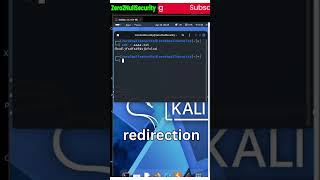 redirection in kali linux  #kalilinux #kalilinuxtutorial #cybersecurity #ethicalhacking #livestream