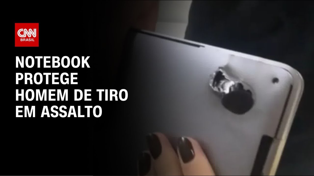 Notebook amortece tiro e salva vítima de assalto em SP | CNN ARENA