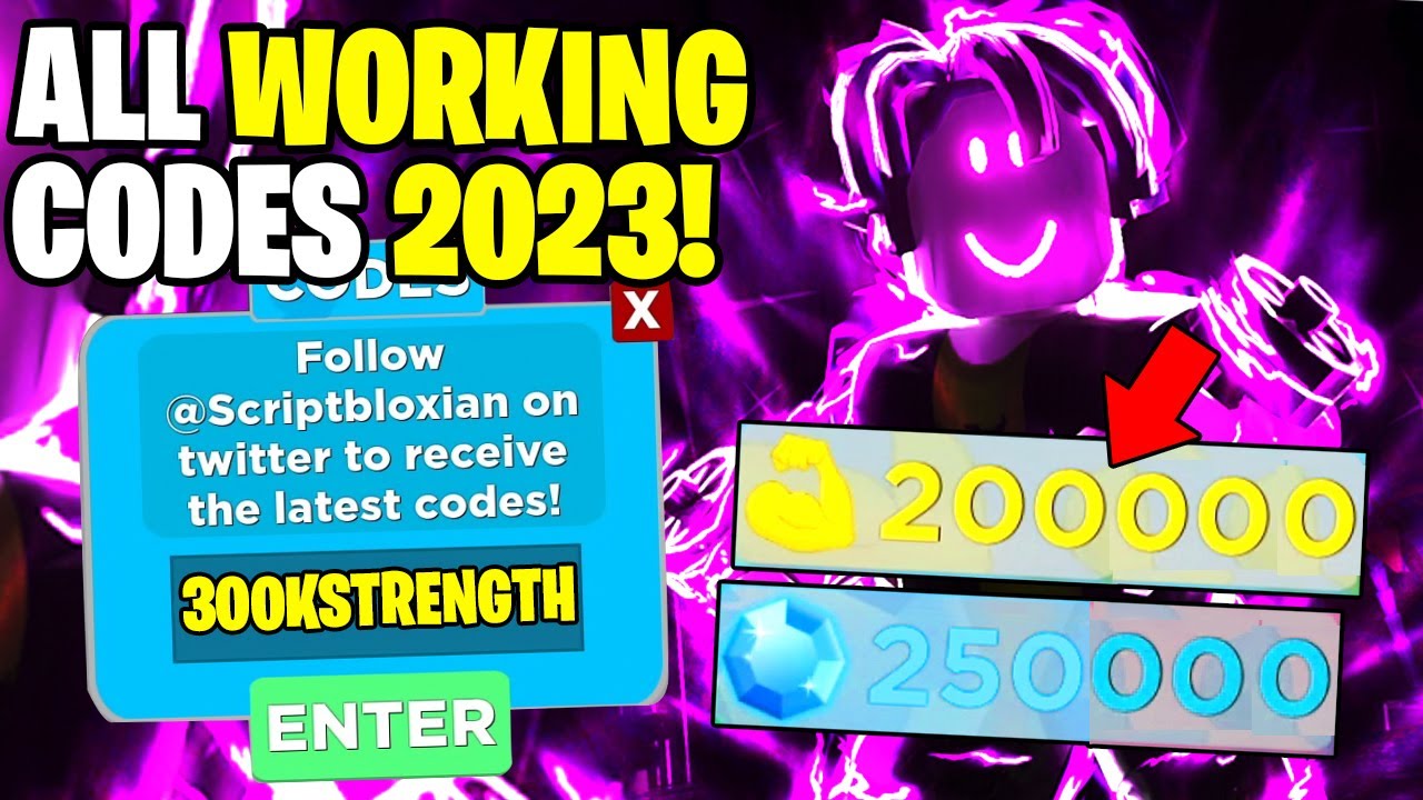 NEW* ALL WORKING CODES FOR MUSCLE LEGENDS 2023! ROBLOX MUSCLE