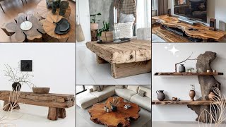 Rustic Elegance Unique and Stunning Live Edge Wood Furniture & Decor Ideas