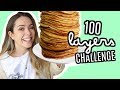 100 LAYERS CHALLENGE - CRÊPES AU NUTELLA // 100 faits sur moi!