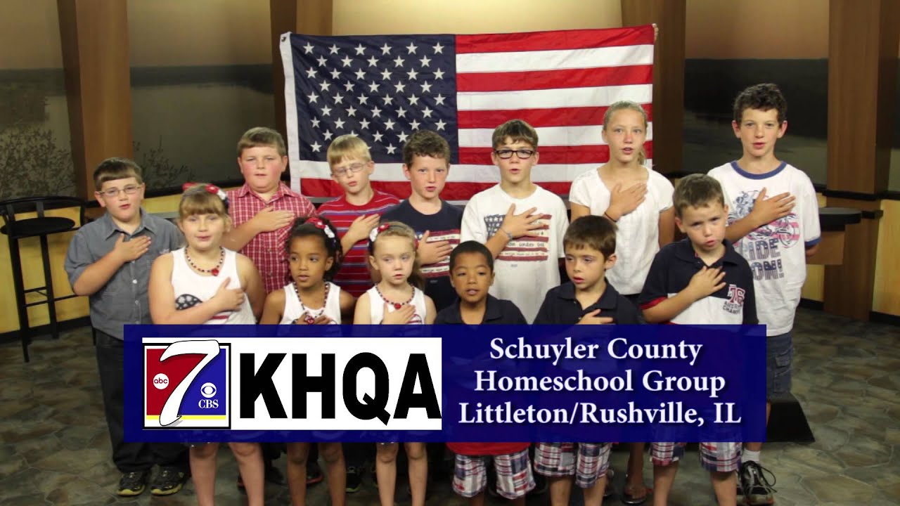 Pledge of Allegiance by Schuyler County Home School group 3 YouTube