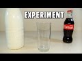 Coca cola milk experiment