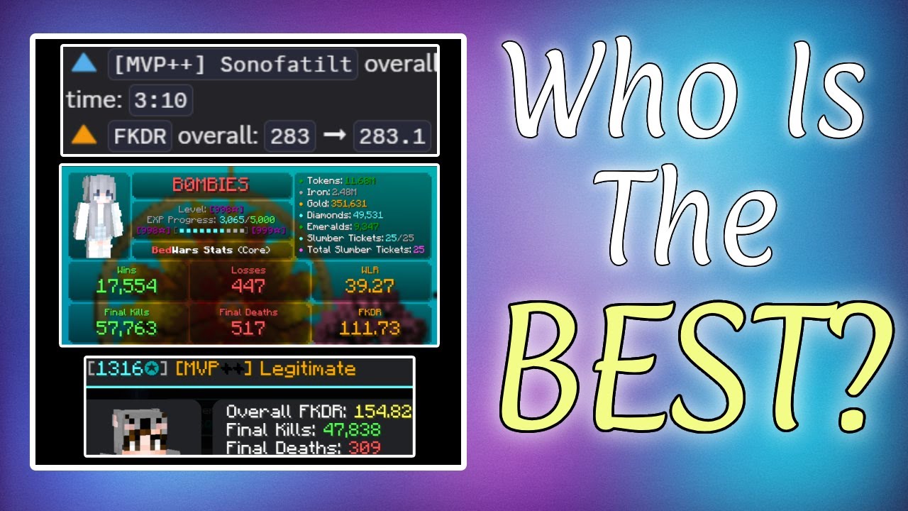 The BEST High Star Stats Accounts In Bedwars...