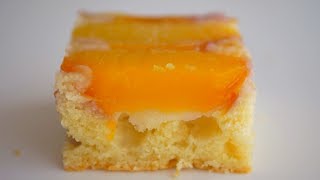 Перевёрнутый пирог с персиками. Много фруктов + нежный бисквит Перевёрнутый пирог с персиками. Много фруктов + нежный бисквит