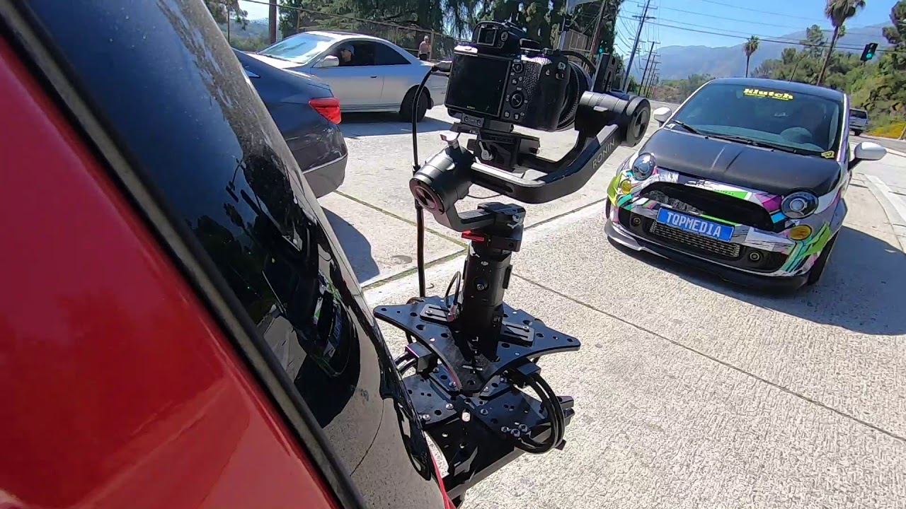 BTS Gopro Footage DJI Ronin S on Rigwheels Cloudmount CameraCar rig