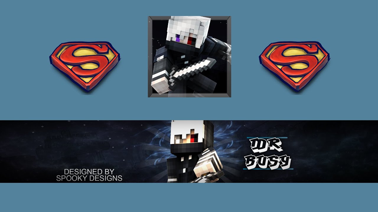 Minecraft Banner For Mr Busy Other Channel Youtube
