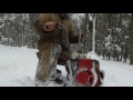 Snow Romp with the Track Bike and 2 engine Minibike