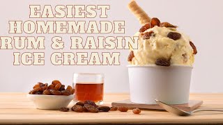 How to make rum raisin ice cream