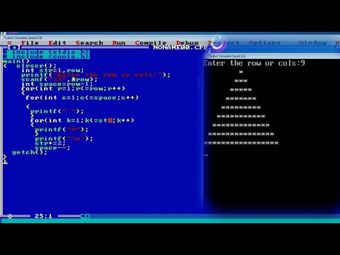 How to make diamond shape in c++ easy !! C++ Diamond!!