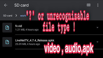 unrecognizable file type/unsuported file/file isn