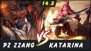 Pz ZZang - Yone vs Katarina MID Patch 14.8 - Yone Gameplay