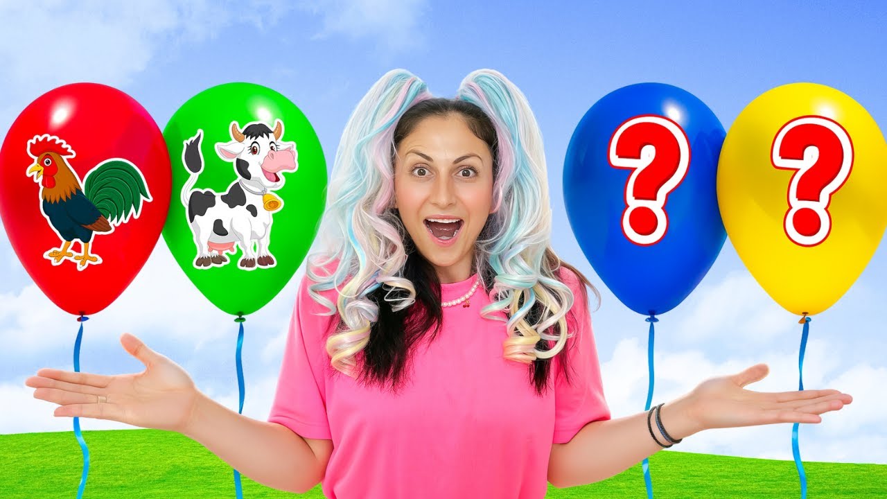 Learn Animal Sounds For Toddlers with Balloons Popping 🎈 | Kids Video with Balloon Queen