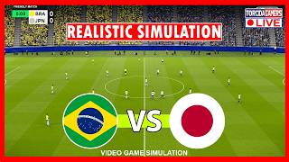 🔴Brazil vs Japan Live | World Cup 2026 | Full Match Stream | Video Game Simulation screenshot 2