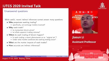 【IJTCS 2020】李家荪 Direct Evidence of Bitcoin Wash Trading - 北京大学 Peking University