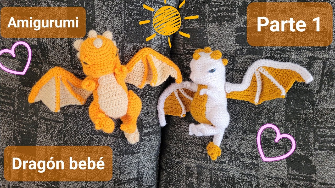 Amigurumi de Dragón bebé (1/2)