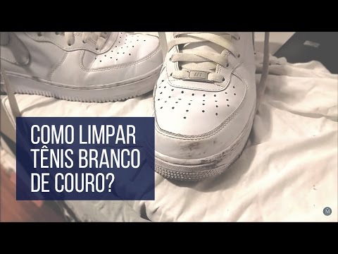 limpar sapato branco