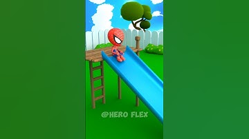 Lil Spidey playing and Annoying Hulk 😂 #hulk #spiderman #funnyanimation #blenderanimation #hero