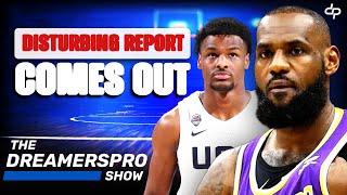 Disturbing Report Comes Out About Bronny James And His Future In The NBA With Lebron James Lakers