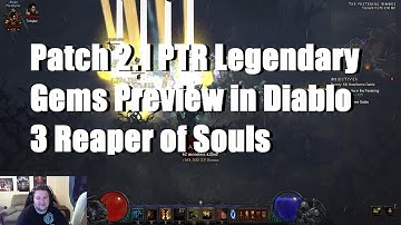 Legendary Gems Preview in Patch 2.1 PTR