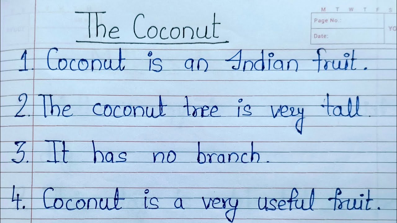 Essay on Coconut in English/Coconut essay in english