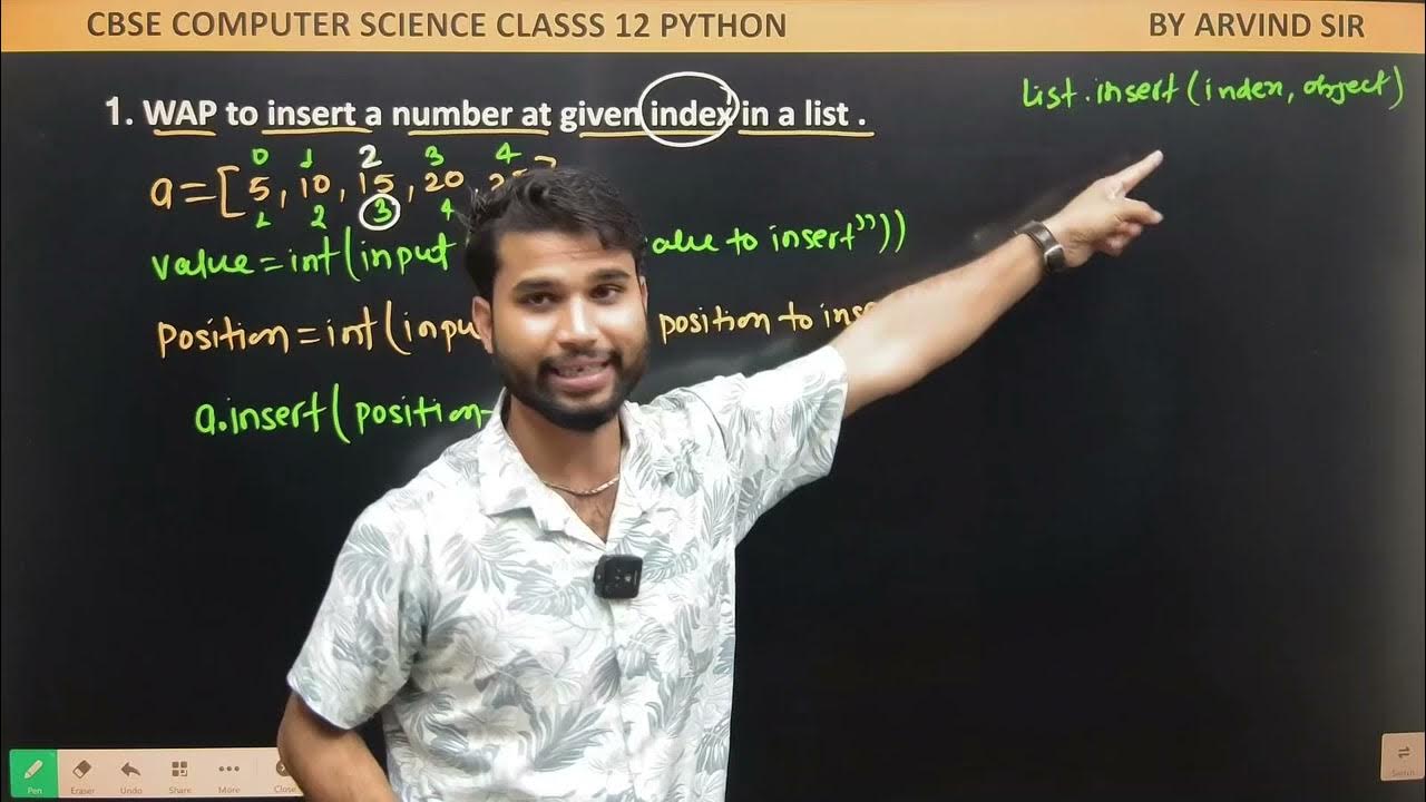Class 12 Python | computer science class 12 | Build in list function ...