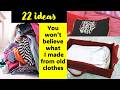 22 IDEAS💡 TO REUSE OR RECYCLE OLD CLOTHES👚🤔 @diyprocessbyhema