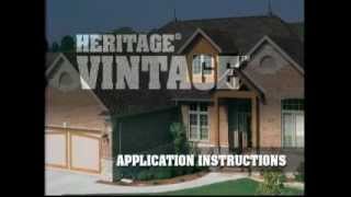 Tamko Heritage Vintage Installation-Application