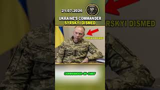 ⚠️ UKRAINE COMMANDER SYRSKYI MAY BE DISMISSED: #ukraine #russia #viral #shorts