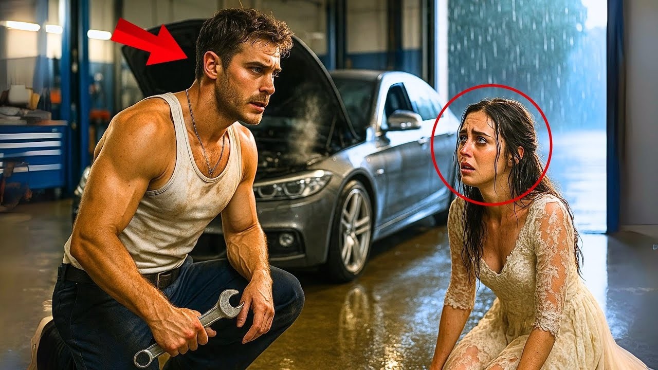 MECÁNICO VIUDO SALVA A UNA MUJER VESTIDA DE NOVIA.. DÍAS DESPUÉS, SU TALLER SE CONVIERTE EN..