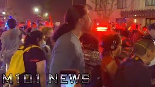 Tulsa: BLM Protestors Surround Police Vehicle, Officers Respond with Pepper Balls by M101 News 2,952 views 3 years ago 1 minute, 22 seconds