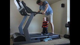 Toddler falling Treadmill