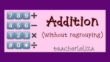 addition (without regrouping)